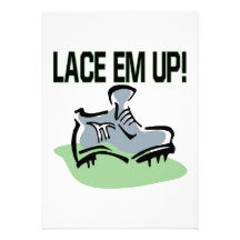 Lace Em Up Custom Invitations