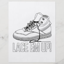 Lace Em Up Personalized Flyer