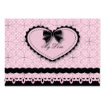 Lace Gift Tag Business Card Template