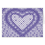 Lace heart 1 - purple close up card