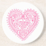 Lace Heart coasters
