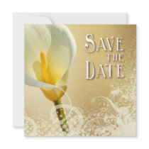 Lace Lily Save the Date (champagne)