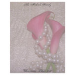 Lace, Pearls & Calla Lilies Christmas Letter 2011 Letterhead Template