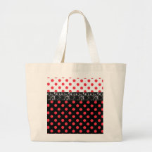 Lace Polka Dot Tote Bags