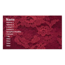 Lace Profile Card Business Card Templates