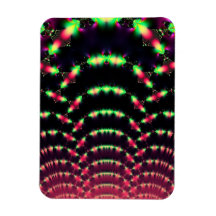 Lace Spring Sunrise Fractal Vinyl Magnets