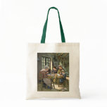 "Lacemaking" Vintage Illustration bags