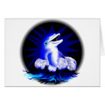 Lachender Delfin Grußkarte