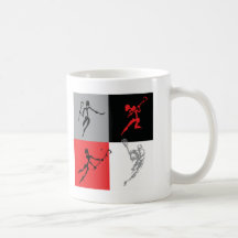 Lacrosse abstraite tasses à café