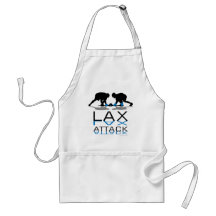Lacrosse Boys LAX Attack Blue Aprons