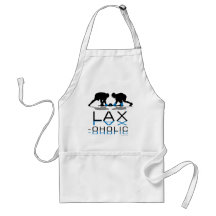 Lacrosse Boys LAX oholic Blue Aprons