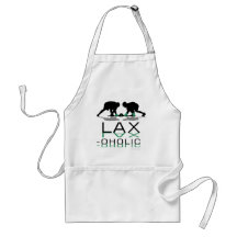 Lacrosse Boys LAX oholic Green Aprons