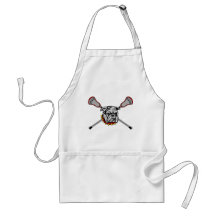 Lacrosse Bulldog Mascot Aprons