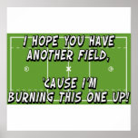 Lacrosse Burning Field Poster