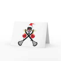 Lacrosse Christmas Greeting Cards