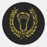 Lacrosse Designs Wreath Fade Sticker