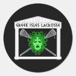 Lacrosse Flag GreekIsles Sticker
