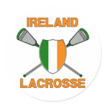 Lacrosse Flag Ireland Sticker