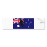 Lacrosse Flag IRock Australia Bumper Sticker