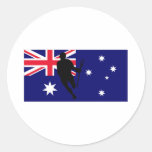 Lacrosse Flag IRock Australia Sticker