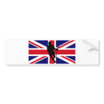 Lacrosse Flag IRock UK Bumper Sticker