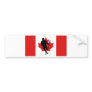 Lacrosse Flag IRockCanada Bumper Sticker