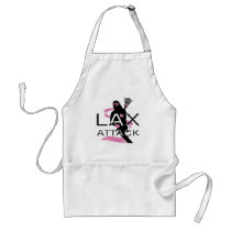 Lacrosse Girls LAX Attack Pink Apron