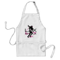 Lacrosse Girls LAX Attack Pink Apron