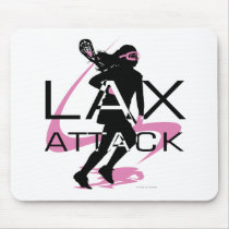 Lacrosse Girls LAX Attack Pink Mouse Mat