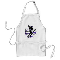 Lacrosse Girls LAX Attack Purple Apron