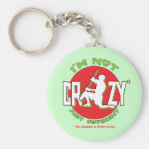 Lacrosse Goalie Design Keyring Key Chains