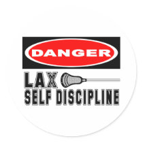 Lacrosse Humour Disipline Sticker