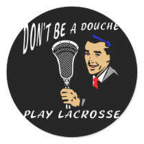 Lacrosse Humour Douche Sticker