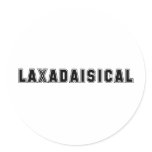 Lacrosse Humour Laxadaisical Sticker