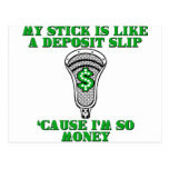 Lacrosse Im So Money Postcards