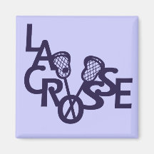 Lacrosse Letters Refrigerator Magnet