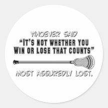 Lacrosse Lifestyle LossCounts Sticker