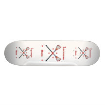 Lacrosse Mom Hearts Skateboard Deck