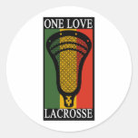 Lacrosse OneLove Round Sticker