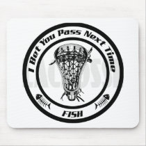 Lacrosse Pass Fish mousepads