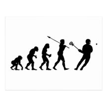 Lacrosse Player Post Cards
