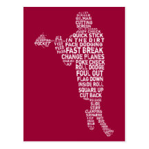 Lacrosse Player Postcards