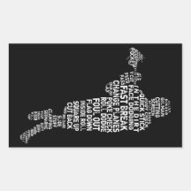 Lacrosse Player Stickers