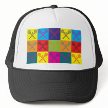 Lacrosse Pop Art Trucker Hat