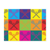 Lacrosse Pop Art Post Cards