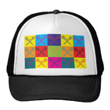 Lacrosse Pop Art Trucker Hat