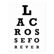 Lacrosse pour toujours carte postale