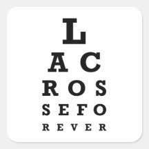 Lacrosse pour toujours sticker carré