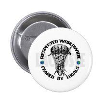 Lacrosse Respected Worldwide Pinback Buttons
