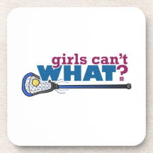 Lacrosse Stick in Blue Coaster